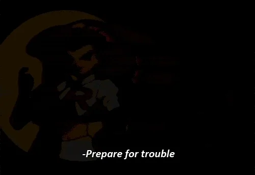 Team Rocket silhouette above the caption “Prepare for trouble”